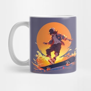 Skater against the sun Mug